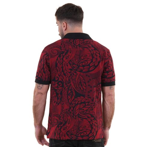 Polo Rugby Short Sleeve Maori Print - Ruckfield
