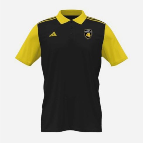 Stade Rochelais Yellow Rugby Polo - Adidas