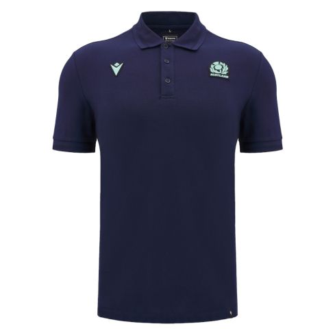 Scotland Navy Blue Travel Polo 2024/2025 - Macron