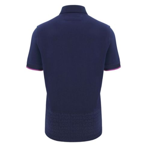 Scotland Cotton Rugby Polo Home Navy 2025/2026 - Macron