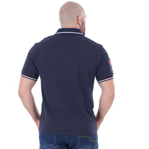 French Rugby Club navy blue short-sleeved Rugby Polo - Ruckfield