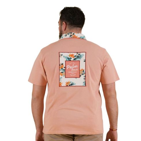 Short Sleeve Rugby Polo Palm Beach Apricot - Ruckfield