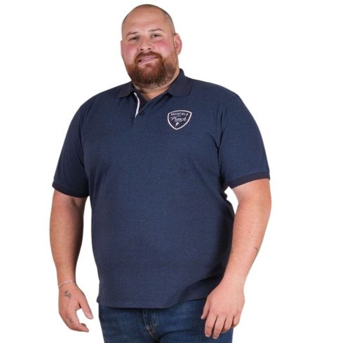 Ruckfield Short-Sleeve Rugby Polo Shirt Heathered Blue