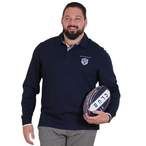 Polo Rugby long sleeve Navy Blue Le Club - Ruckfield