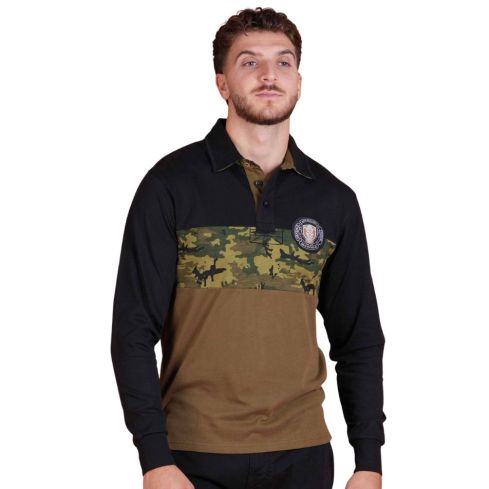 Multicolor long-sleeve Rugby Polo Shirt - Ruckfield