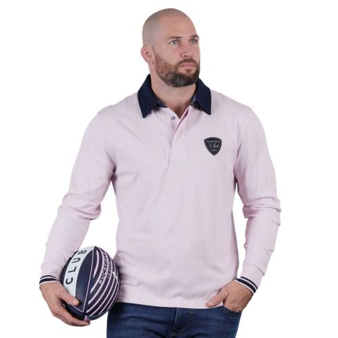 Polo Rugby long sleeve Pink Le Club - Ruckfield