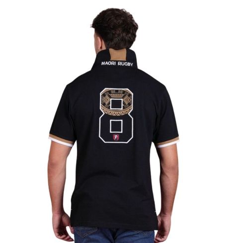 Maori Rugby Short Sleeve Polo Black - Ruckfield