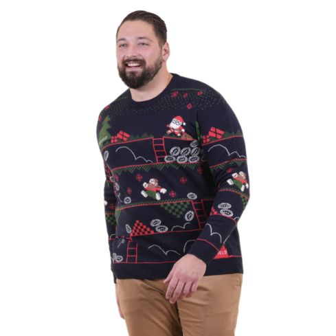 Navy blue Christmas sweater - Ruckfield