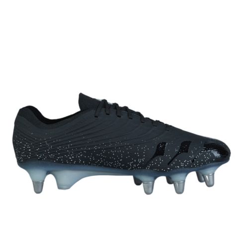 Scarpe da Rugby Stampede Tacchetti Avvitabili Terreno Morbido Elite SG Nero - Canterbury