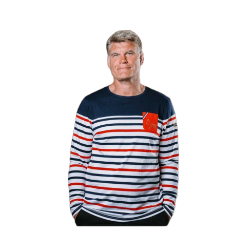 Rugby T-Shirt Marinière Tricolore - RUGBY RELIGION