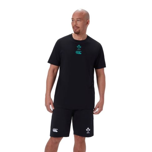 Ireland Rugby T-Shirt Black/Green - Canterbury