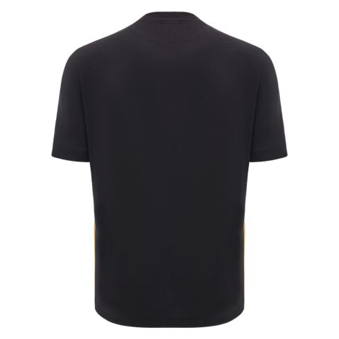 Wales Rugby Cotton T-Shirt 2024/2025 Black - Macron