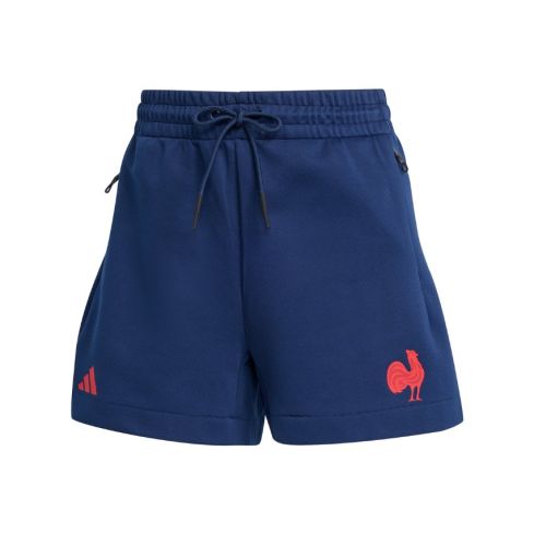 Women’s France Rugby Travel Shorts 2025/2026 – Adidas