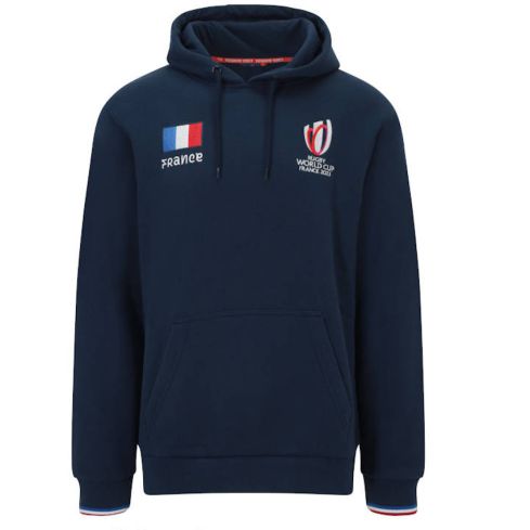 Sweat à Capuche France Coupe du Monde de Rugby France 2023 bleu - Sportfolio
