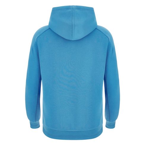 Rugby Italy Cotton Hoodie Sky Blue 2024/25 - Macron