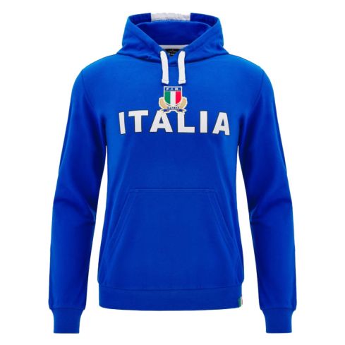 Italy Rugby Fan Line Hoodie 2024/25 - Macron