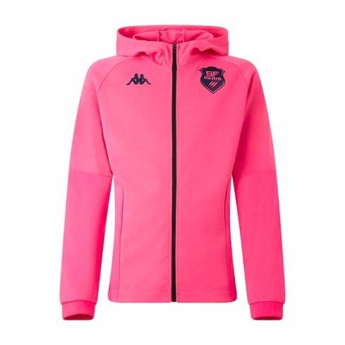 Mequo Stade Français Rugby Zip-up Hoodie Pink 2025/2026 – Kappa