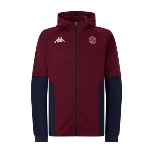 Zipped Hooded Rugby Sweatshirt Bordeaux Bègles Navy 2025/2026 - Kappa
