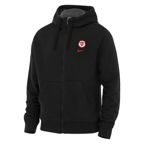 Full-Zip Hoodie Rugby Stade Toulousain Black 2025/2026 - Nike