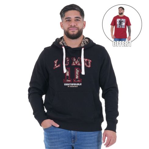 Sweat À Capuche Black Jonah Lomu - Ruckfield