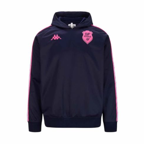 Rugby Hoodie 222 Banda Zeustivy Stade Francais Paris 2024/2025 Blue - Kappa