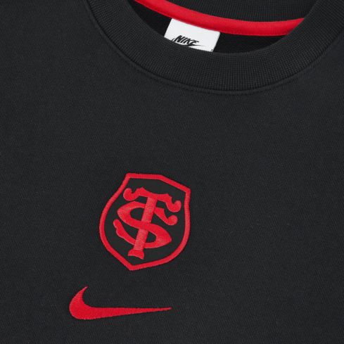 Stade Toulousain Rugby Crew Sweatshirt 2024/2025 Black - Nike