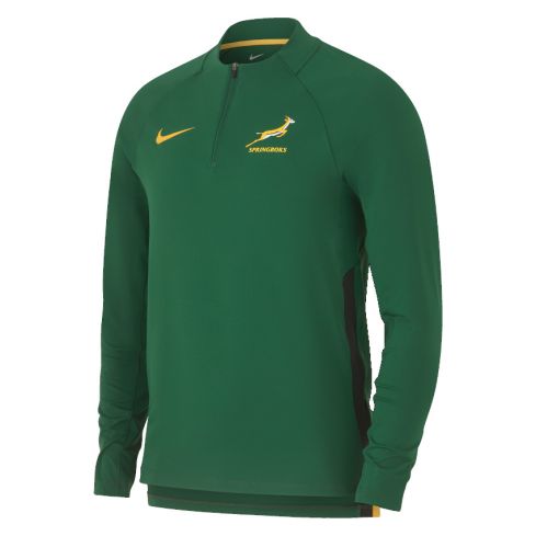 Rugby Sweatshirt ¼ Zip South Africa Training 2024/2025 Green - Nike