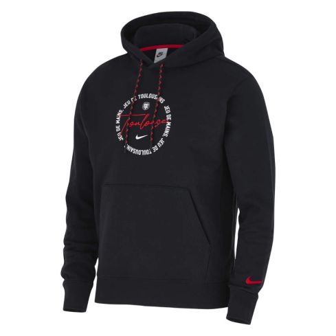 Black Hooded Rugby Sweatshirt Stade Toulousain 2024/2025 - Nike