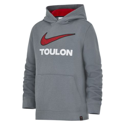 Grey Hooded Rugby Sweatshirt RC Toulon 2024/2025 - Nike