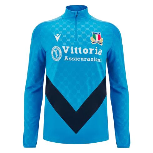 Rugby Training 1/4 Zip Sweatshirt Italy 2024/2025 - Macron