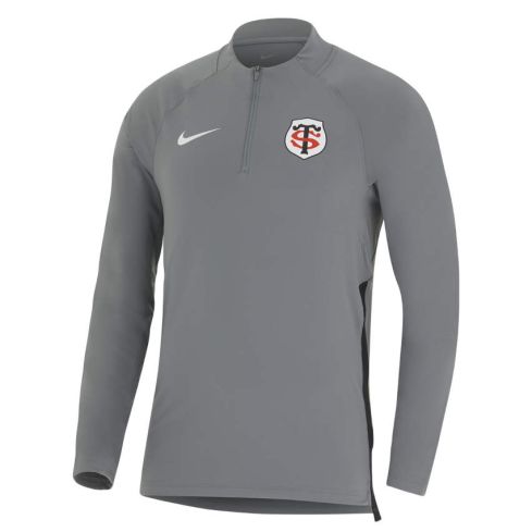 Grey 1/4 Zip Rugby Sweatshirt Stade Toulousain 2024/2025 - Nike