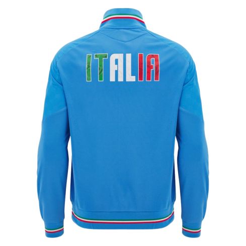 Rugby Italy Travel Zip Sweatshirt 2024-25 - Macron