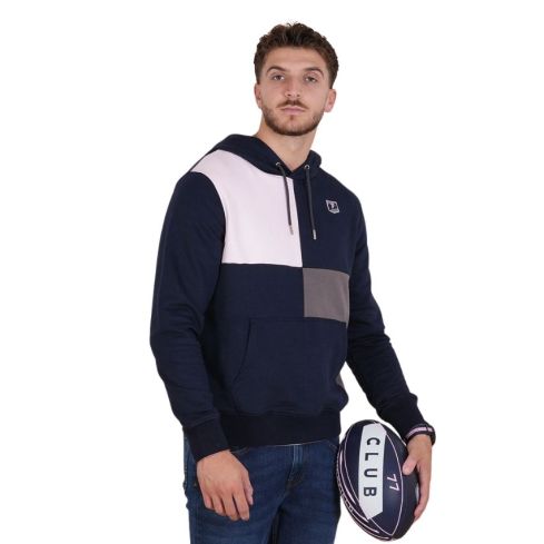 Hooded Rugby Sweatshirt Le Club Navy Blue - Ruckfield