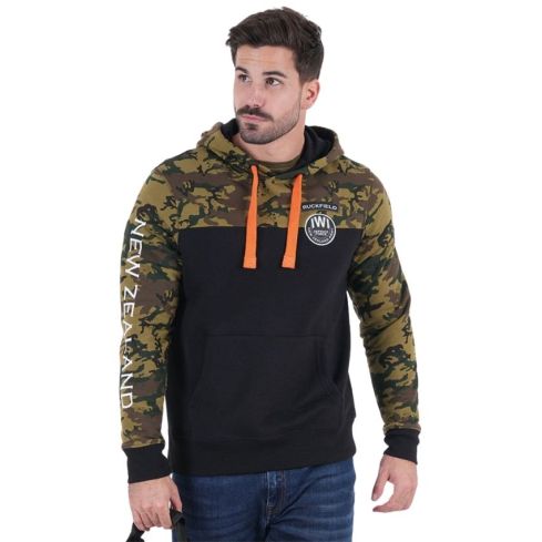 Hoodie Rugby New Zealand Army Black - Ruckfield