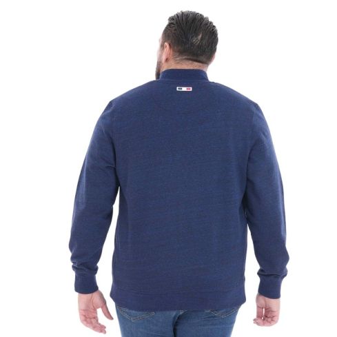 French Rugby Club zipped Rugby Sweatshirt Heather Blue - Ruckfield