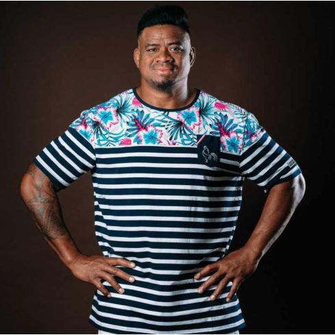 Striped Rugby T-shirt Wallis Willy Taofifenua - Religion Rugby