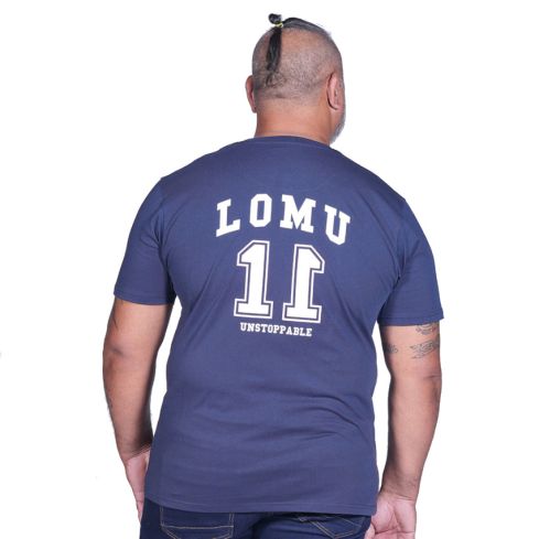Jonah Lomu Navy Blue Rugby T-shirt - Ruckfield