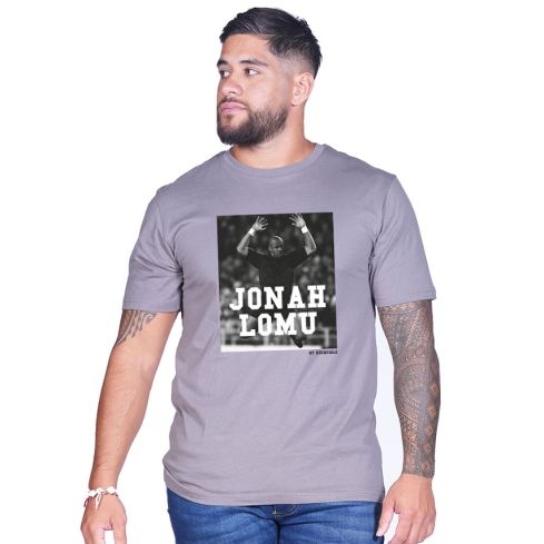 T-shirt Rugby Jonah Lomu Gris Foncé - Ruckfield