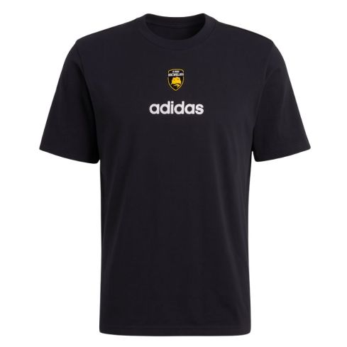 Black Cotton T-shirt Stade Rochelais - Adidas
