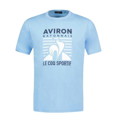 Aviron Bayonnais Kids Rugby T-Shirt Light Blue - Le Coq Sportif