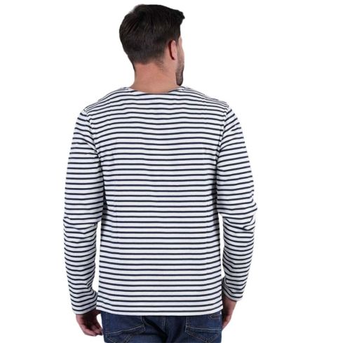 Striped Long Sleeve T-shirt French Rugby Club Navy Blue - Ruckfield