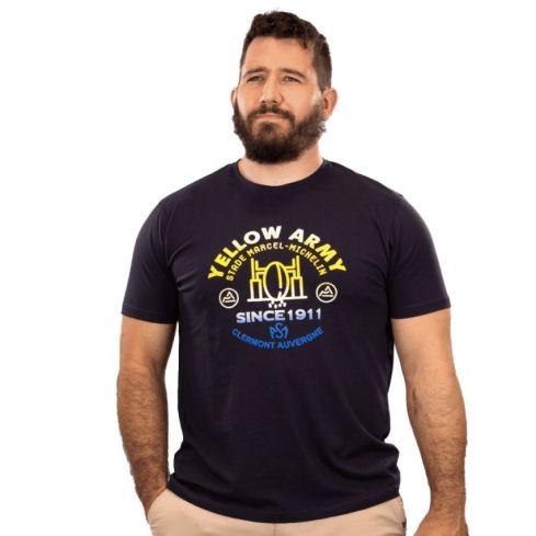ASM Clermont Rugby T-shirt Navy Blue with ASM Logo