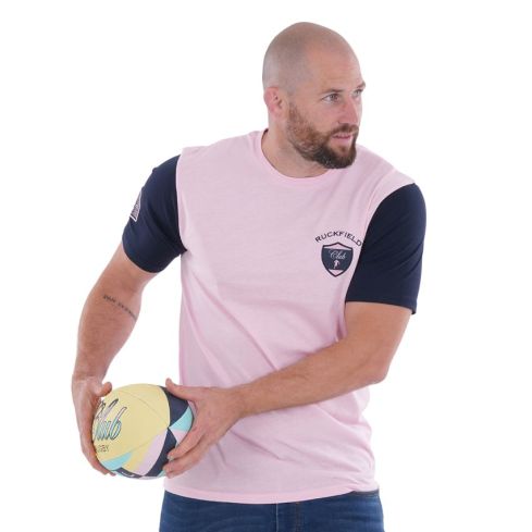 Rugby Club Pink T-Shirt - Ruckfield