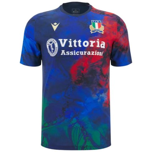 Italy Rugby Training T-shirt Multicolor 2025/2026 - Macron