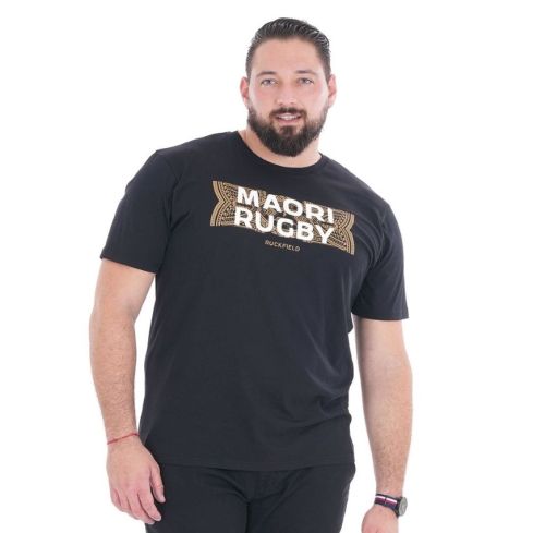 Ruckfield Maori Short-Sleeve Rugby T-shirt Black