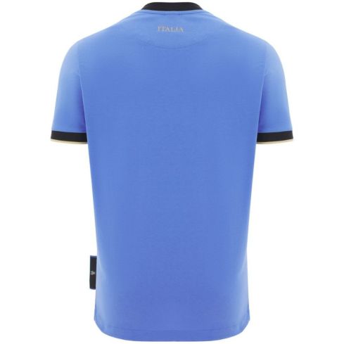 Italy Supporter Rugby T-shirt 2025/2026 Blue/Black - Macron