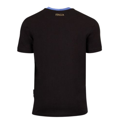 Italy Rugby Supporter T-shirt 2025/2026 Black - Macron